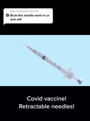 A post by @lety0441 on TikTok caption: Reply to @janadexo covid vaccine with retractable needles! #COVIDVaccine￼￼ #fyp #foryou #foryoupage #cOVID-19 #retractableneedles￼￼ 💉