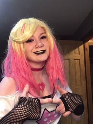 A post by @blackrosesmoothie on TikTok caption: just wanted to vibe with this song, makes brain go brr #roxylalonde #homestuck #roxylalondecosplay #homestuckcosplay #alphakids