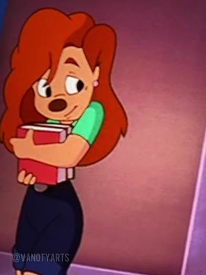 A post by @vanotyarts on TikTok caption: Anyone remember Roxanne? She used to be my hair icon; in fact she still might be 🤣 #roxanne #goofymovie #paintingvideos #tiktokart #artvideo #artsy