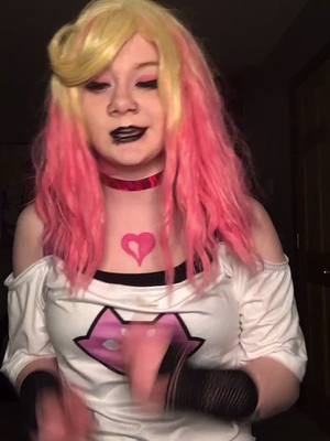 A post by @blackrosesmoothie on TikTok caption: #roxylalonde #homestuck #roxylalondecosplay #homestuckcosplay #alphakids