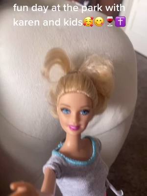 A post by @zoe.thedoll on TikTok caption: karen is the best mom🥰😋✝️ #karen #foryou #barbie