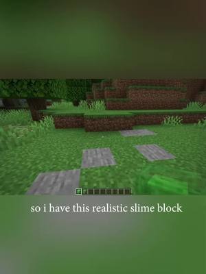 A post by @portemayyt on TikTok caption: Realistic slime block (full version on my youtube: Portemay) #Minecraft #minecraftedits #fy #fyp #viral