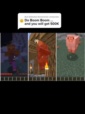 A post by @musiccraft_ on TikTok caption: @skiltsaki antworten @lifechangingmusiccraft <- follow #musiccraft #Minecraft #boomboom #meme #song #fy #funny #minecrafter #mc