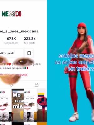 A post by @sigueme_si_eres_mexicana on TikTok caption: #dúo con @ximena.1.2.3_ jsjsjs holi te la sabes la canción 🇲🇽😘❤#mexicanas #mexicanos #dúo