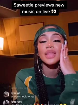 A post by @teamsaweetie on TikTok caption: This sounds so good 🥰 #saweetie #fyp #xyzbca