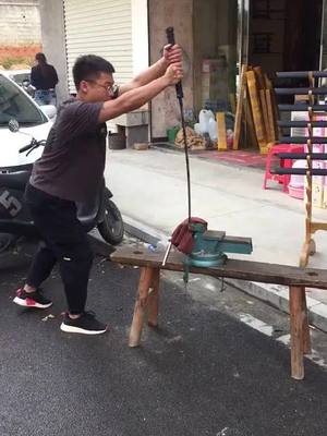 A post by @xinchensword on TikTok caption: #sword #katana #handmade