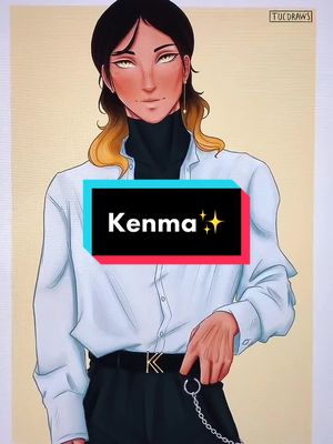 A post by @tucdraws on TikTok caption: CEO of my heart🧎🏻‍♀️💛   #kenmakozume #haikyuu #anime #weeb #fanart #art