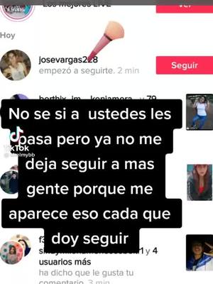 A post by @josephvillalobos19 on TikTok caption: 🤔no puede seguir a nadie entre 24 hora podré seguir pasiencia amigo😌💚💛