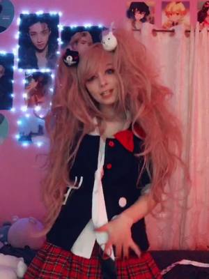 A post by @angelicxcos on TikTok caption: lol this song being stuck in my head for ages #danganronpa #junkoenoshima