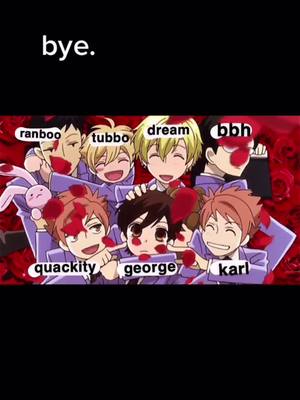 A post by @voidanims on TikTok caption: IT FITS THEM SO WELL I JUST HAD TO SHARE 😫 BACK TO ANIMATING #mcyt #ouranhighschoolhostclub #ouran #dreamsmp #dreamteam #georgenotfound #anime #fyp