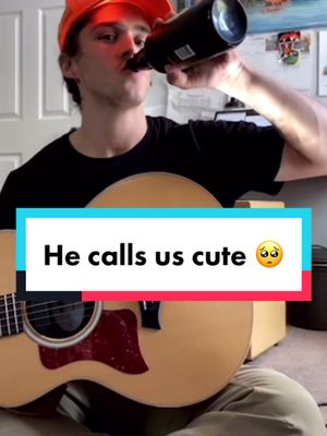 A post by @bloopbleepmeep on TikTok caption: nothing worse than an uNtUneD GuItaAaR @charles_gillespie #charliegillespie #british #jatp #hecalleduscute #why #whyhedothat