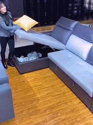 A post by @april78901 on TikTok caption: #tiktok #fyp #hot #sofa Big bed sofa.