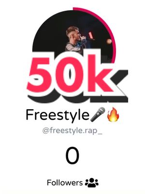 A post by @freestyle.rap_ on TikTok caption: 🤩GRACIAS🤩 Después de unis meses en tiktok hemos alcanzado los 50k🔥🏆 #gracias #50k #tiktok #cxrpng