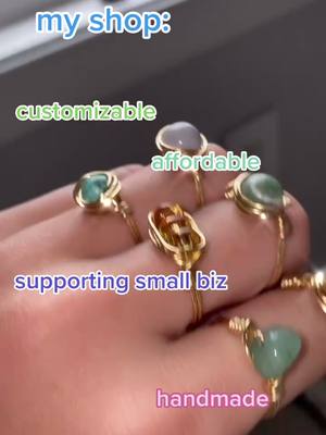 A post by @ringsbylaur on TikTok caption: dm @ringsbylaur_ on insta to order now! #rings #SmallBusiness #fyp #ringsbylaur_ #trendyy