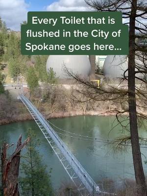 A post by @waterbearops on TikTok caption: City of Spokane’s Wastewater Treatment Plant. #wastewater #protectnature #sewer