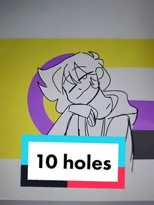 A post by @aesthetictv37 on TikTok caption: how many holes does a human have? #oc #genz #lgbtqi