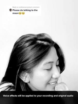 A post by @angelineskyee on TikTok caption: Reply to @multistanarmystay these voice filters are so fun #fyp #talkingtothemoon #brunomars #voiceeffect #cover #singing #FindYourCore