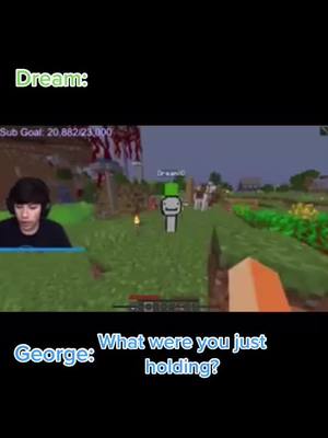 A post by @foreigncabbage on TikTok caption: George is a gold digger #dnf #georgenotfound #dream #dreamnotfound #dreamsmp #lore