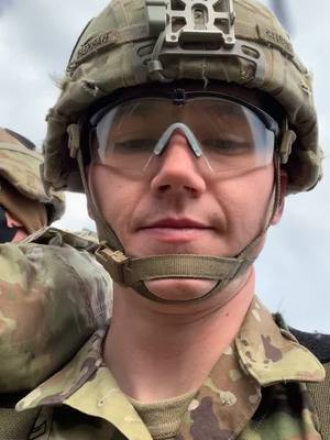 A post by @whyamisotall65 on TikTok caption: Excuse my boogers but that’s what happens when you’re about 300 feet in the air on a cold day 😂 #army #miltok #friesandspies #heightsarescary