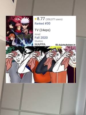 A post by @curlturedsensei on TikTok caption: #greenscreensticker #jujutsukaisen has come a long way 😳 #weebs #anime #gojousatoru #FreeFreeDance #fyp #viral #mappa