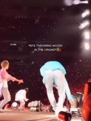 A post by @bts_army_2313 on TikTok caption: #FidoBoostChallenge #concert #bts #water #funny #foryoupage