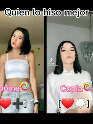 A post by @domelipa_fans075 on TikTok caption: @domelipa Vs @abigail_glezz #foryou #parati