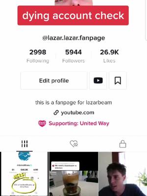 A post by @lazarr.lazar on TikTok caption: #dyingaccountcheck  #fyp  #foryou  #foryoupage #viral #udhddj8dhd