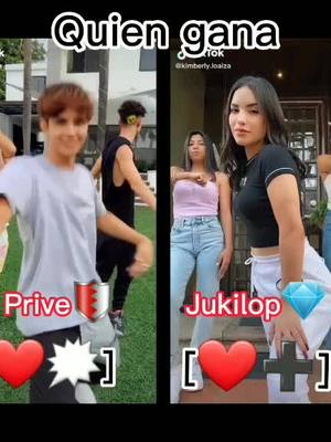 A post by @domelipa_fans075 on TikTok caption: Quien gana?🏆#prive🛡️ vs #jukilop💎 #parati #foryou