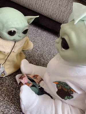 A post by @groguyodababy on TikTok caption: Try being my size Amy @queentammy86 #yoda #babyyoda #youdontknowhowitis #cute #foryoupage #fyp