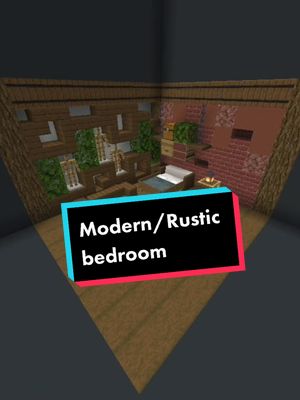 A post by @concrete.powder.art on TikTok caption: Modern/Rustic Bedroom #tiktok #Minecraft #mine #fyp #foryoupage #f #fypシ #for #foryourpage #foryou #minecraft #bedroom