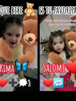 A post by @domelipa_fans075 on TikTok caption: Quien es tu fav.🧸🦋 #parati #kima🦋 #salomeferiav❤️✨ #foryou