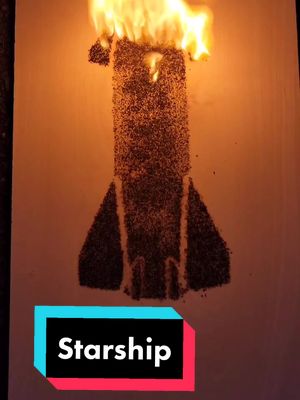 A post by @sattar_labs on TikTok caption: space X will get this to work sooner or later. #spacex #starship #burnart