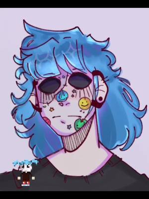 A post by @stick0x on TikTok caption: made myself practice digital art today :,] #salfisher#sallyface#sallyfacefanart#fanart #digitalart#sallyfacefandom#art#artist