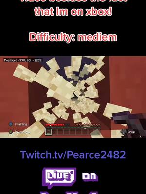 A post by @pearce2482 on TikTok caption: Twitch.tv/pearce2482 #Minecraft