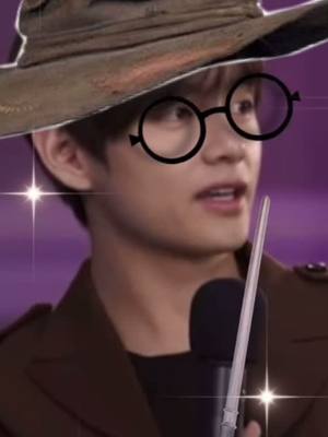 A post by @an1m3btchs on TikTok caption: yer a wizard taehyung #bts #taehyung #harrypotter #army