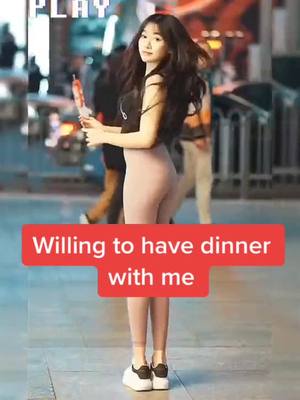 A post by @chinese_street_fashion on TikTok caption: Want to have dinner with me #beautiful #longlegs #fashion #StreetFashion #chinesestreetfashion #fyp #foryoupage