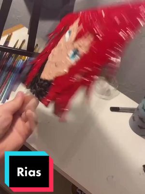 A post by @chelspxints on TikTok caption: Reply to @inaktiverhund you guys wanted rias, so here she is 🥰✨ #anime #weeb #fypシ #glasspainting #riasgremory #rias #highschooldxd #dxd