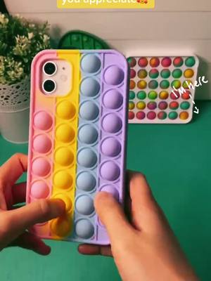 A post by @bubbletoylove on TikTok caption: Send this to someone you appreciate🥰 #fyp #fidgets #popit #foryou #fidgettoys #fidgetsoftiktok #fidgetfun #popitcase #blowup