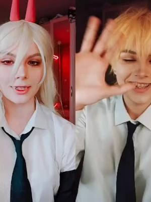 A post by @dead.page.co_shuu on TikTok caption: #duet with @co_shuu #chainsawman