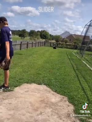 A post by @baseballbots.3 on TikTok caption: It so satisfying #reverse #baseball #baseballbots.3 #fastball #slider