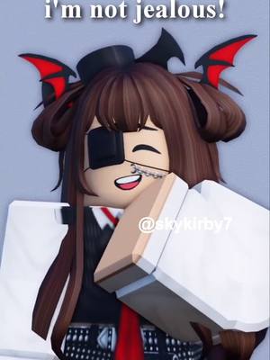 A post by @skykirby7 on TikTok caption: jealousy 😒 ib: @mymelodymothervirgins !! #roblox #robloxanimation #robloxedit #robloxgirl #robloxoutfits #r0blox #robloxx