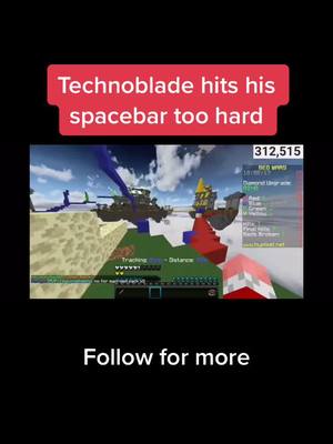 A post by @.technobladeclips on TikTok caption: Good at jumping #techno #tech #technology #technoblade #dream #Minecraft #fortnite #foryou  #fyp #4u #foryoupage #funny #viral #space #einstien #fypシ