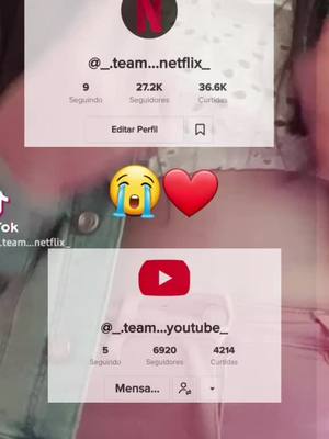 A post by @_.team...youtube_ on TikTok caption: não sou eu de fundo e sim a @_.team...netflix_