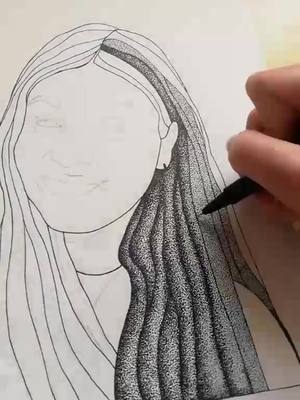 A post by @robyarts on TikTok caption: Nuovo disegno💕 #perte#foryou#foryoupage#artist#art#portrait