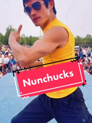 A post by @kongfu772 on TikTok caption: Do u know how to use nunchucks?🔥🤙#nunchucks #nunchuckschallenge #speedtrainer