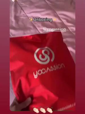 A post by @yogassion on TikTok caption: Another unboxing video from @karlacervantesc do u like #yogassion apparel too?😍😍😍