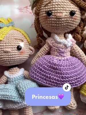 A post by @isla_rawr on TikTok caption: Tu tercer @ te debe una princesa 🥰 #handmade #pedido #amigurumis #regalo #hechosconamor #arte