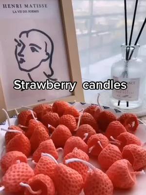 A post by @ggscandle on TikTok caption: #candle #fyp #foryoupage #satisfying #candlemaking #strawberries