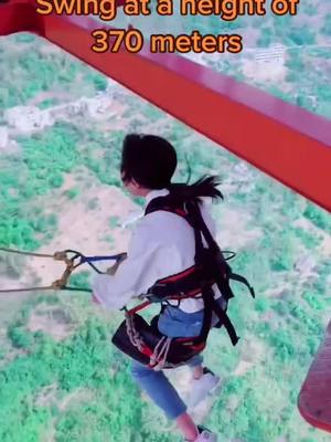 A post by @hinzjieyihc76 on TikTok caption: 😱😱😱Dare you try?#extremsports #MillionActsofLove #highaltitude #bungeejumping #exciting #fyp #foryou