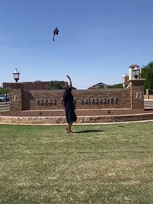 A post by @tbxbbh on TikTok caption: I did it! #graduation #classof2021 #ttu #firstgeneration #foryou